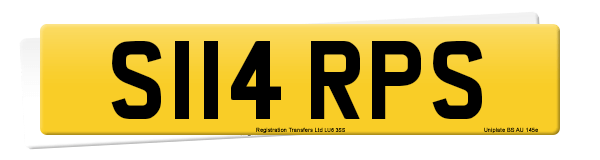 Registration number S114 RPS